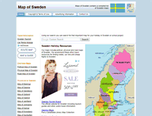 Tablet Screenshot of map-of-sweden.co.uk